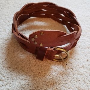 Beautiful Braded Belt Genuine Leather